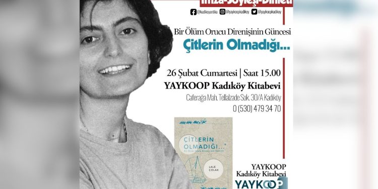 Lale Çolak’ın direniş güncesi okurlarıyla buluşacak