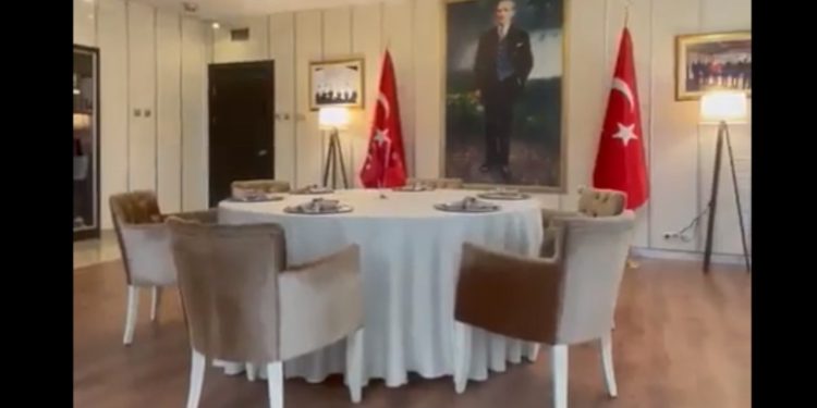 ‘Altılı masa’ üçüncü kez Demokrat Parti ev sahipliğinde kuruldu