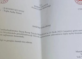 Bursa Valiliği’nden genelge: Kamu çalışanları Erdoğan mitingine çağırıldı